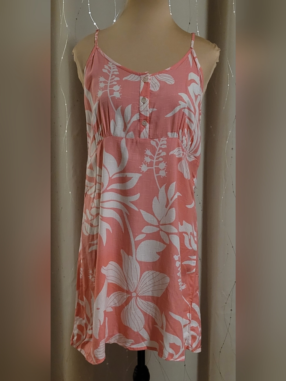 Kiwi + Punch Miami Flamingo Pink Hibiscus Mini Dress S NWT